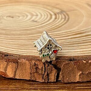 Pandora Moments Gingerbread House Sterling silver Enamel charm